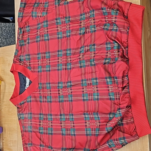 Ralph Lauren Inspired Plaid Christmas Holiday Cheer Fun Windbreaker Medium - Picture 2 of 3